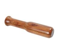 Mikikit Wooden Garlic Crusher Pestle for Home Kitchens, Handheld Food Muddler Stick Tool, Brown Wood Material, Handles Large Quantities of Garlic Cloves, Enhancing Flavour Efficiently