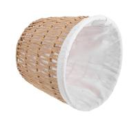 Mikikit Woven Wicker Bread Basket with Soft Cotton Liner Handwoven European Style Organizer for Fresh Bread Fruits Snacks Serving and Kitchen Storage Decorative Rustic Tray for Home and