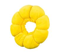 Mikikit Yellow Pet Collar for Dogs and Cats after Operation, Lightweight Protective Pp Cotton Cat Operation Collar, Adorable Sunflower Design for Comfortable Healing
