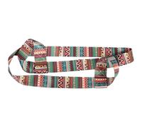 Mikikit Yoga Mat Padded Strap Carrier Lightweight Elastic Yoga Mat Sling with Digital Print for Outdoor Practice and Studio Storage Multi-colored Ethnic Style