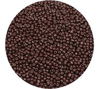 MIKIMIQI 2200pcs Glass Seed Beads Bulk, 4mm 6/0 Pony Beads Bulk for Jewelry Making Mini Spacer Beads Loose Beads Craft Small Glass Seed Beads for DIY Bracelet Wrist (Coffee Brown)