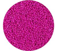 MIKIMIQI 2200pcs Glass Seed Beads Bulk - 4mm 6/0 Pony Spacer Beads for Jewelry Making - Hot Pink