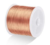 MIKIMIQI 328Ft Jewelry Wire - 26 Gauge Tarnish Resistant Copper Beading Wire for Jewelry Making, 0.4mm X 100m (Rose Gold)