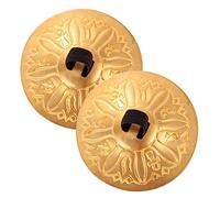 Mikinona 1 Pair Belly Dancing Musical Finger Cymbals Copper Zills for Dance Performance Durable Percussion Instruments for Stage and Folk Dancing Enhance Rhythm and Music Harmony