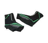 Mikinona 1 Pair Unisex Winter Cycling Shoe Covers Lightweight Thermal Overshoes with Reflective Strips for Windproof Protection Compatible for Outdoor Cycling Black