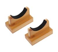 Mikinona 1 Pair Wood Baseball Bat Display Holder Horizontal Bracket Rack for Sturdy Support Simple Design for Collectible Bats Easy to Use and Clean Fine Workmanship