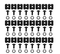 Mikinona 1 Set Football Backplate Screws: Football Back Plate Hardware Truss Head Washers Gaskets for Unisex Adult Size Youth Size Backplates