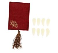 Mikinona 1 Set Guzheng Playing Protective Nails Ergonomic Finger Picks for Beginners Concave Arc Design Portable Nail Accessories for Comfortable Practice and Fine Workmanship