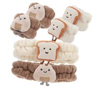 Mikinona 1 Set Kawaii Fluffy Headband Wristband for Face Washing Spa Accessories Non Slip Design for Skincare Routine Keeps Hair Neat and Arms Dry