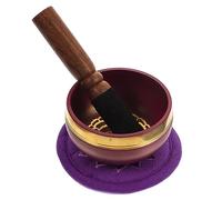 Mikinona 1 Set Meditation Singing Bowl with Mallet and Cushion Bowl for Buddhism Yoga Relaxation Home Decor