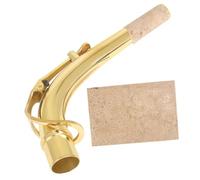 Mikinona 1 Set Sax Bend Neck Alto Tenor Saxophone Strap Saxophone Wall Mount Saxophone Mouthpiece Strap Sax Neck Replacement Saxophone Stand Saxophone Neck Alto Sax Neck Golden Brass