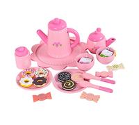 Mikinona 1 Set Simulation Kitchen Kit Pink Cake Tea Set for Educational Tableware Plaything Food Model for Pretend Role Play for Hands Learning