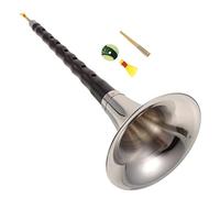 Mikinona 1 Set Suona D Key Beginner Practice Instrument Traditional Chinese Wooden Wind Instrument Polished Surface and Free Reed Random Color
