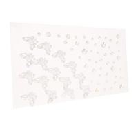 Mikinona 1 Sheet Festival Face Gems Self Adhesive Rhinestones for Makeup Decoration Creative Body Jewels Stickers for Parties Unique Style Enhancements Versatile Crafting Use