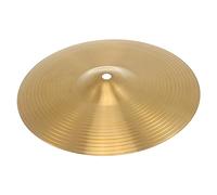 Mikinona 10 Inch Brass Cymbals for Drums Jazz Drumset Adult Hi-Hat and Crash Ride Cymbal Percussion Instrument Suitable for Beginners and Performance