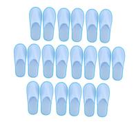 Mikinona 10 Pairs Disposable Non-skid Guest Slippers Lightweight Hotel Shoes with Sturdy Flexible Surface for Home Salon Use Portable Soft Sole Footwear for Visitors