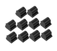 Mikinona 10 Pcs French Horn Valve Stopper 4mm Black Rubber Buffer Pads Wind Instrument Accessory for Rotary Valves Suitable for Brass Horns and Tuba Maintenance