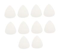 Mikinona 10 Pcs Plastic Guitar Picks and Bass Picks Suitable for Acoustic and Electric Guitars Portable White Plectrums for Comfortable Playing