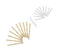 Mikinona 10 Sets Type Electrical Box Repair Lever Cassette Repairer Screw Tools for Socket Junction Box Fixing Rustproof Mini Switch Bottom Repair