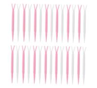 Mikinona 100 Pcs Y-shaped Double Eyelid Forks for Makeup Cosmetic Sticker Installation Tool Random Color Suitable for Hooded Eyes and Eyelid Taping