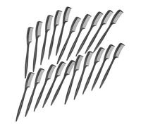 Mikinona 100pcs Black Mini Eyebrow Comb Lash Separator Multipurpose Eyelash and Bang Grooming Tool for Women Stylish Chic Beauty Accessory with Sleek Minimalist Design