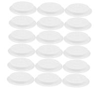 Mikinona 100pcs Disposable Lash Glue Pads Flower-shaped Eyelash Grafting Palette PVC Lash Adhesive Holder for Precise False Extension Organization