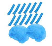 Mikinona 100pcs Disposable Non Woven Mesh Hair Nets with Elastic Band Thickened Hygiene Caps for Medical and Beauty Use and Flexible Service Salon and Daily Protection