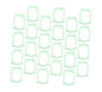 Mikinona 100pcs Glow Dark Vampire Fangs for Sharp Green Plastic Fake Teeth Reusable Luminous Halloween Party Accessories Comfortable Fit Easy to Clean Cosplay Decoration