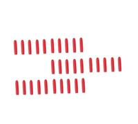 Mikinona 100Pcs Red Silicone Tweezers Covers Non Slip Protective Sleeves for Eyelash Extension Tools Compact Lightweight Eyelash Tweezers Protector for Travel and Daily Use