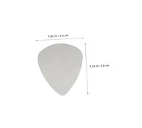 Mikinona 100pcs Silver Stainless Steel Guitar Picks for Electric Bass Acoustic Guitars Multifunctional Thumb Plectrums for Shredding Versatile Flatpicks Compatible with Rock Jazz Country