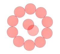 Mikinona 100pcs Translucent Bingo Chips Counting Markers for Math Early Education Portable Plastic Counters for Games Parties and Teaching Easy to Clean and Store Red Transparent Color