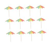Mikinona 100pcs Tropical Drink Umbrellas Cocktail Decor for Summer Parties Cute Paper Cupcake Toppers Party Toothpicks for Appetizers