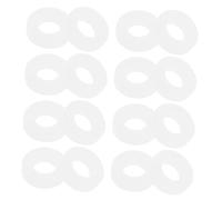 Mikinona 100pcs White Plastic Drum Washers Pad for Drum Stand with Nonslip Design to Minimize Resonance and Enhance Performance Suitable for Kit Accessories