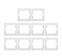 Mikinona 10pcs 86 Type Flame Retardant Outlet Gasket Fireproof Socket Seal for Indoor Light Switch Wall Plate, Fire Resistant Electrical Protector Pads for Home and Office