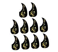 Mikinona 10pcs Acoustic Guitar Pickguard Scratch Plate Easy Install Stylish Design for Guitars Suitable for All Musicians Protect Your Instrument Guard Plate