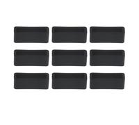 Mikinona 10pcs Black Silicone Watch Band Loops Replacement Rings Rubber Strap Keepers for Wristwatches Wear-resistant Silicone Accessories for Watch Strap Repair