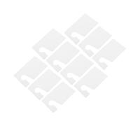 Mikinona 10pcs Blank Parking Permit Signs Hanging Tags for Car Rearview Mirror Temporary Parking Pass Holder for Vehicle Use