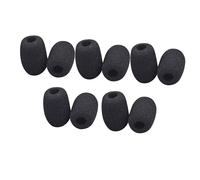 Mikinona 10pcs Blow Mic Covers for Lapel Headset Microphone Windscreen Sponge Replacement Microphone Cover