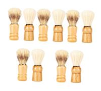 Mikinona 10pcs Boar Bristle Shaving Brush for Men Shaving Beard Brush Barber Tools Father's Day