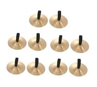 Mikinona 10Pcs Copper Finger Cymbals Musical Instrument for S Music Education and Party Dance Wear Handheld Percussion for Interaction