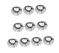 Mikinona 10pcs Elastic Wig Net Caps for Women Stretchy Mesh Hat Netting Soft and Breathable Shampoo Shower Cap