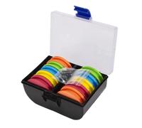 Mikinona 10pcs EVA Large Fishing Line Spools Foam Main Shaft Winder Set Mixed Colors Fishing Reel Line Storage Boxes for Accessories and Rig Spools Random Color Random