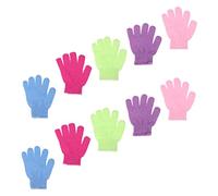 Mikinona 10Pcs Exfoliating Shower Gloves for Deep Cleansing Mixed Color Bathing Accessory for Relaxation and Skin