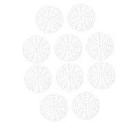 Mikinona 10pcs Fermenting Jar Mesh Presser with Round Plates for Pickling Kimchi Sauerkraut Vegetables Stable Design Prevents Floating Compact Fermentation Weights for Home and Restaurant