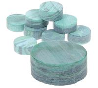 Mikinona 10pcs Green and Red Abalone Shell Guitar Fingerboard Dots Inlay Material for Ukulele Mandolin and Banjo