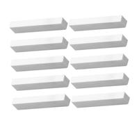 Mikinona 10pcs Guitar Bone Nut Blanks Beef Bone Material Replacement Parts for Acoustic Electric Bass Guitars Quality