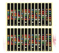 Mikinona 10pcs Guitar Fretboard Decals Note Map Stickers for Acoustic Electric Guitar Easy to Install for of Notes and Chords