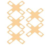 Mikinona 10Pcs Guitar Neck Shims Brass Plates 0.2Mm 0.5Mm 1Mm Thickness Guitar Neck Height Adjustment Gaskets Repair and Setup