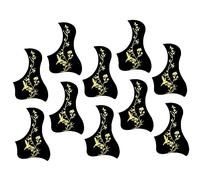 Mikinona 10pcs Guitar Protective Board Pickguard for Acoustic Guitars Stylish Easy to Install for Models