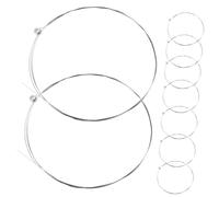 Mikinona 10pcs Guitar Replacement Strings Stainless Steel Acoustic Electric Guitar Strings Metal Wire for Quick Installation and Extended Lifespan